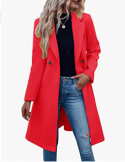 Damen Elegante und modische Langjacke ModeGeist