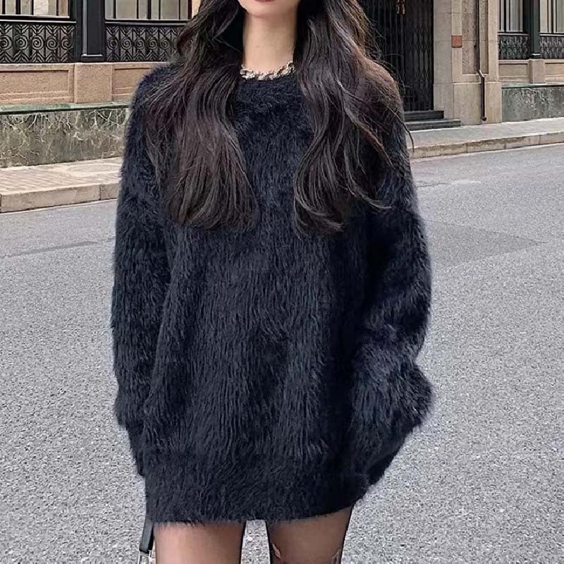 ModeGeist | Weicher Strickpullover Mohair Luxuriöser Komfort