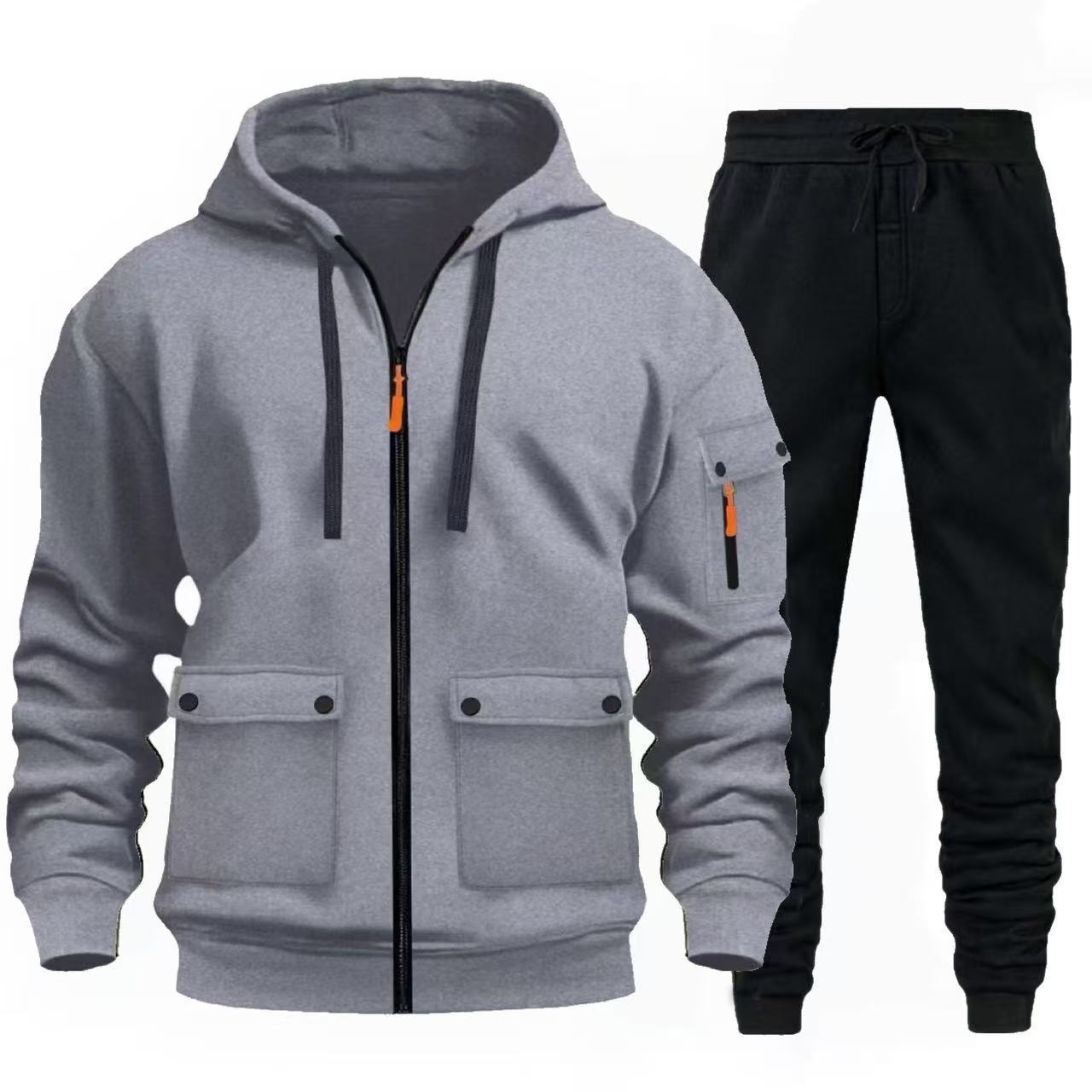 Herren sportlicher Jacke mit praktischen Taschen und Jogginghose ModeGeist