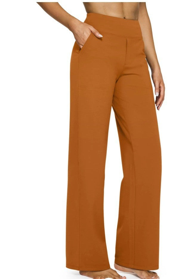 Modische Damen-Sporthose mit hoher Taille und weitem Schnitt