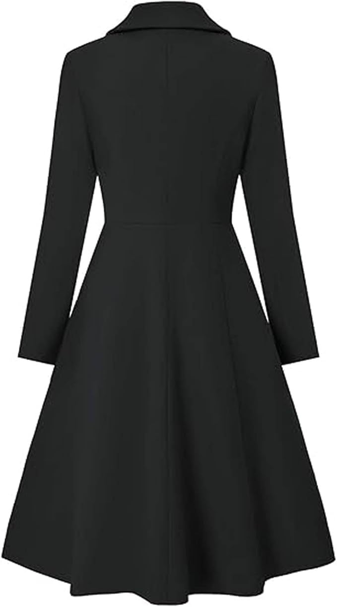 Damen Eleganter Oversize-Mantel mit doppelter Knopfreihe ModeGeist