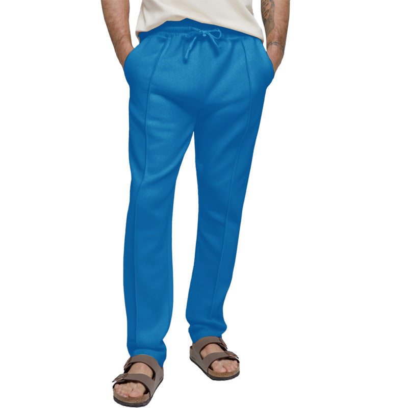 Herren sportliche Freizeithose mit elastischem Bund und seitlichen Eingrifftaschen ModeGeist