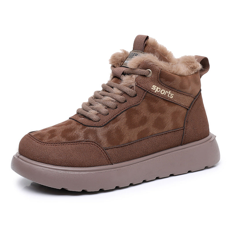 Damen Winterliche Sneakers mit isolierendem Innenfutter und rutschfester Sohle ModeGeist