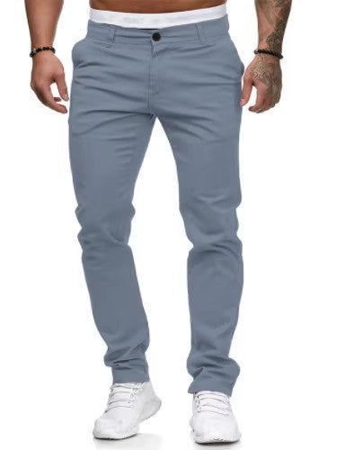 Herren elegante Slim-Fit Chinohose mit elastischem Bund und praktischen Taschen ModeGeist