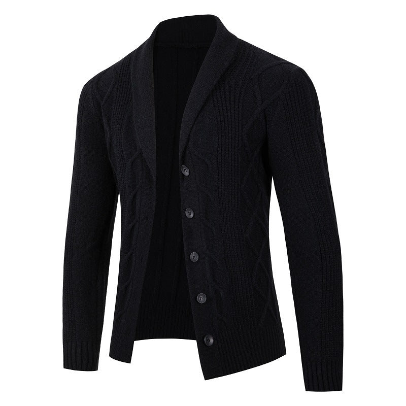 Herren Strickjacke mit modernen Kabelmustern und bequemen Passform ModeGeist
