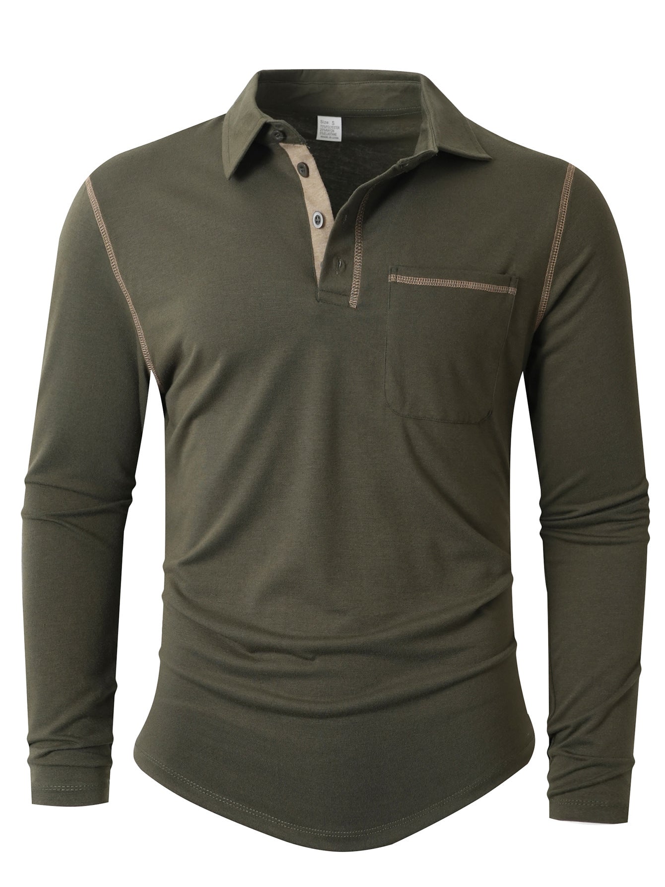 Herren Langarm Poloshirt ModeGeist