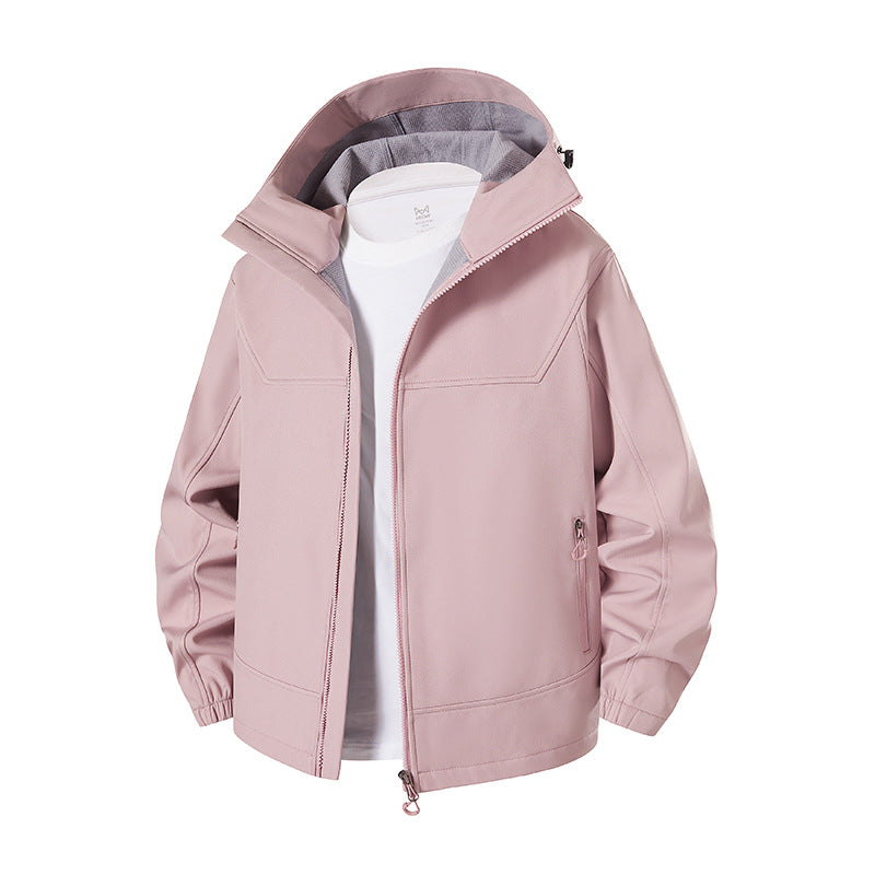 Damen Modische Übergangsjacke mit hohem Kragen und funktionalen Reißverschlusstaschen ModeGeist