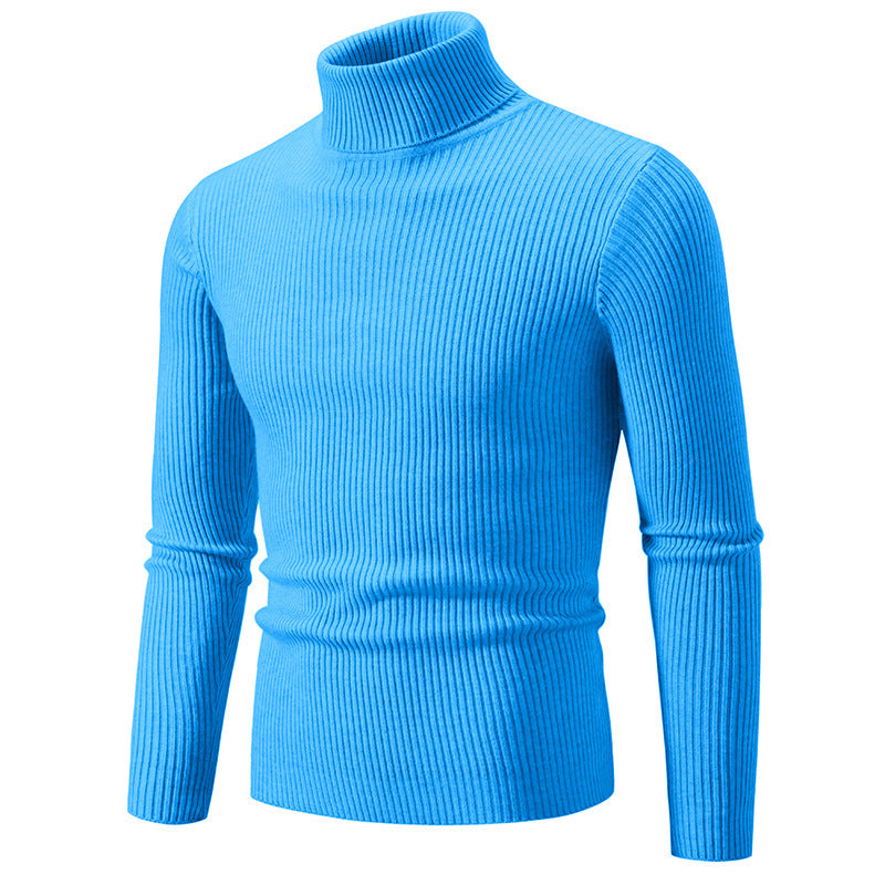 Herren feiner Rollkragenpullover aus langlebigem Strickmaterial ModeGeist