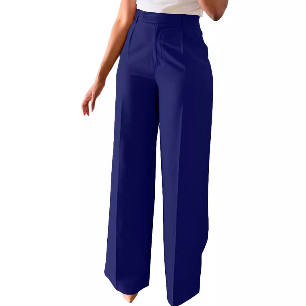 Elegante, stylische Damen Bundfaltenhose mit hoher Taille von MODEGEIST