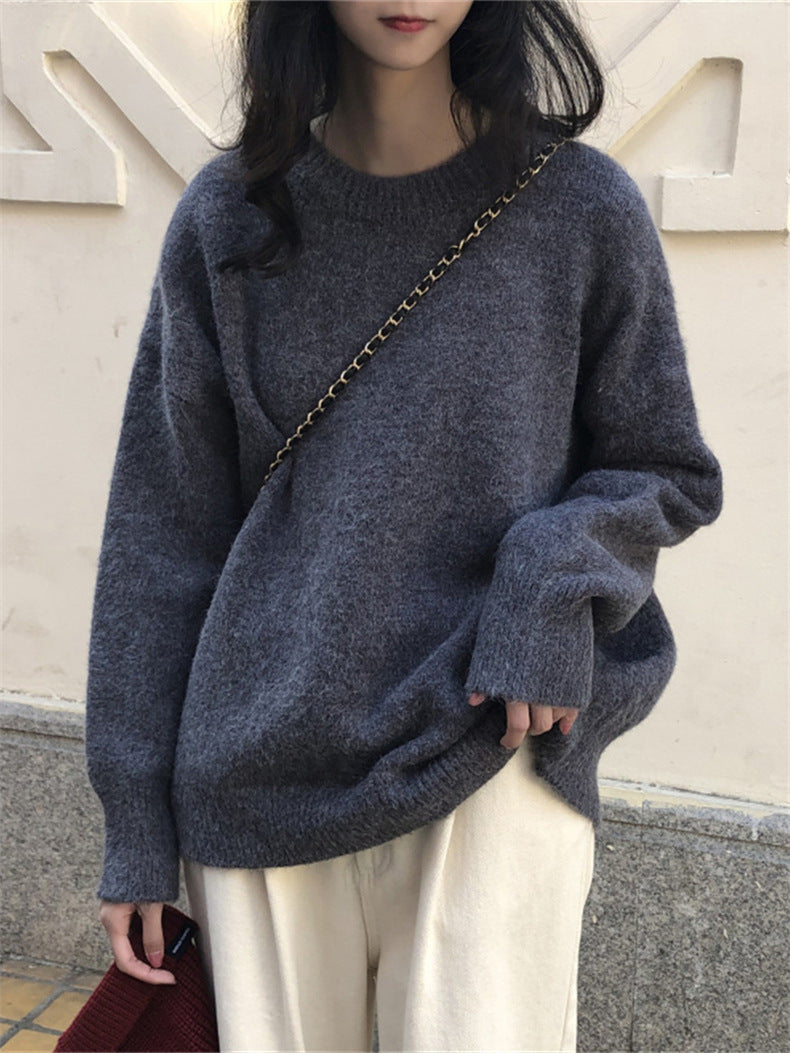 Damen Oversized Strickpullover mit weichem Material und lässigem Schnitt ModeGeist