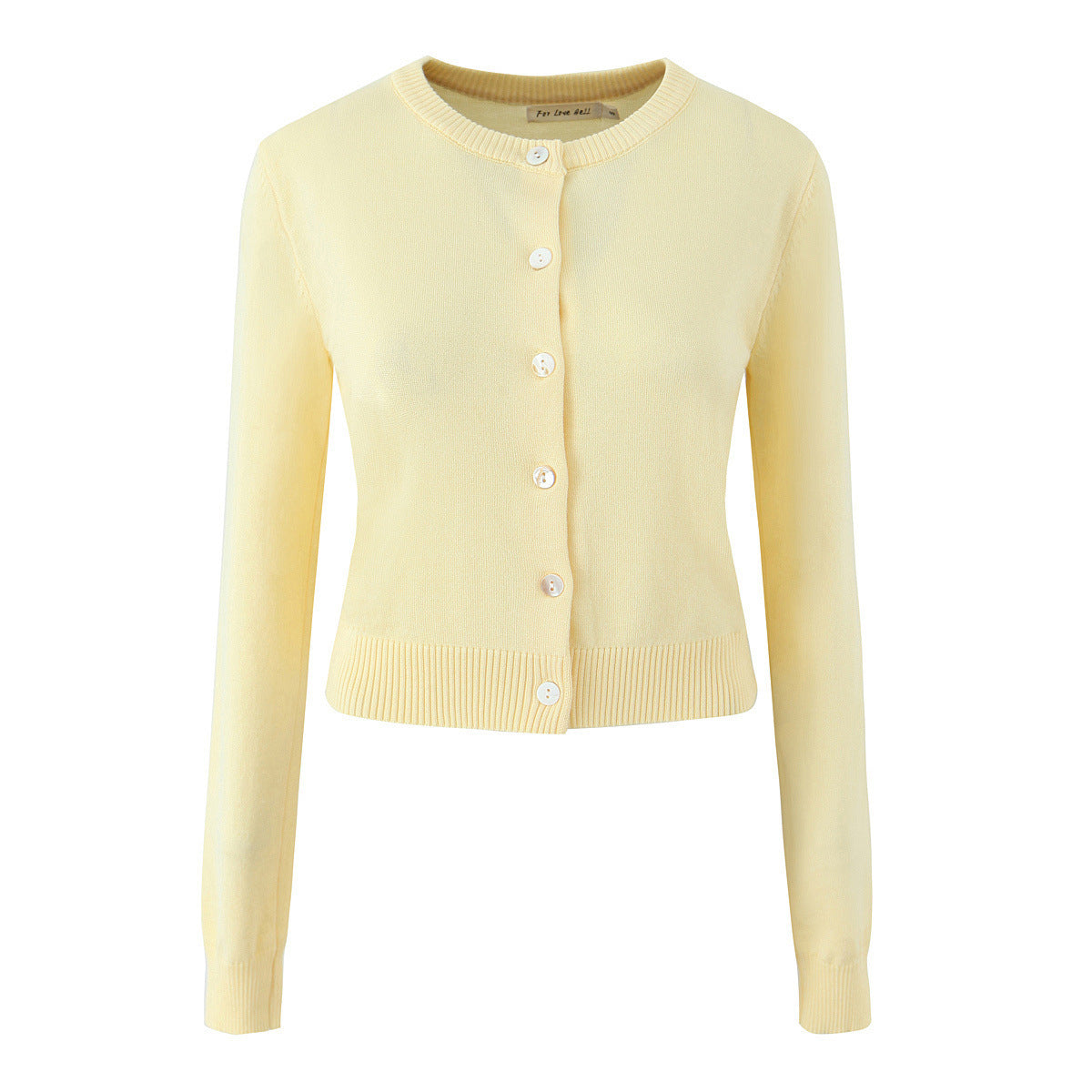 Damen Strickjacke mit eleganten Knöpfen und figurfreundlichem Schnitt ModeGeist