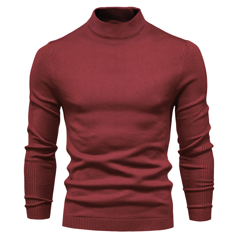 Herren komfortabler Rollkragenpullover aus weichem Strick ModeGeist