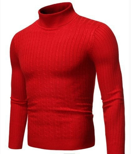 Herren modischer Rollkragenpullover aus feinem Strick ModeGeist