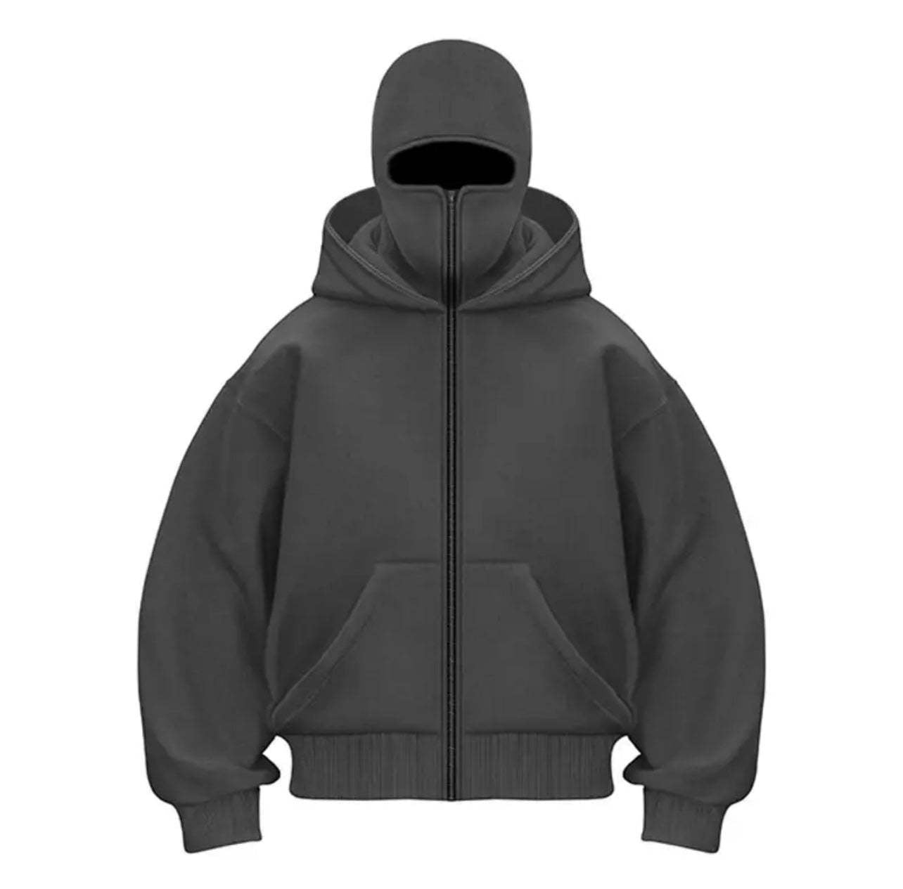 Damen trendige Kapuzenjacke mit hohem Kragen ModeGeist
