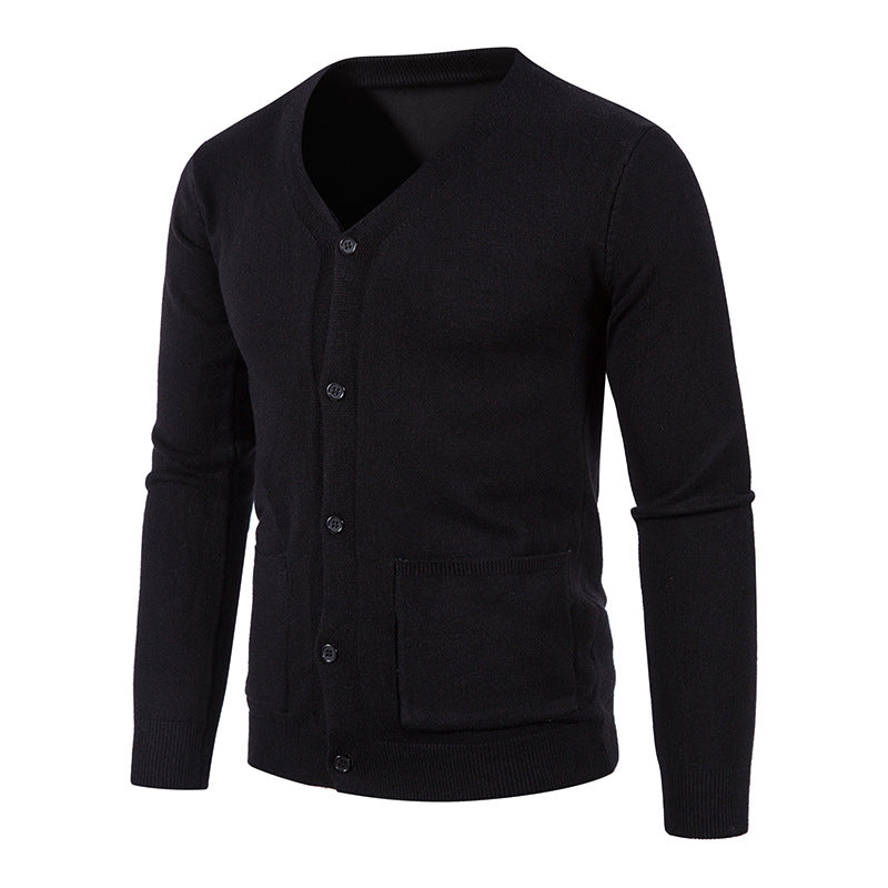 Herren Eleganter V-Ausschnitt Strickcardigan ModeGeist