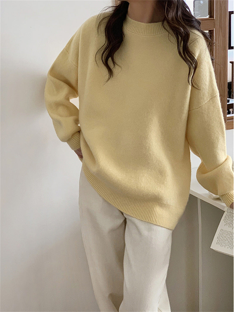 Damen Oversized Strickpullover mit weichem Material und lässigem Schnitt ModeGeist