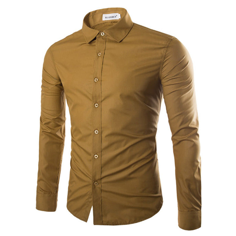 Herren elegante Langarmhemd ModeGeist