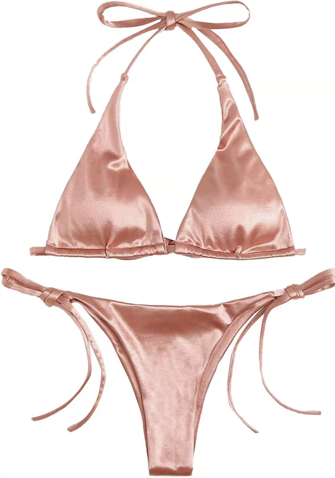 Elegantes Damen Bikini-Set mit Dreieck-Oberteil, verstellbaren Trägern und hohem Schnitt von MODEGEIST