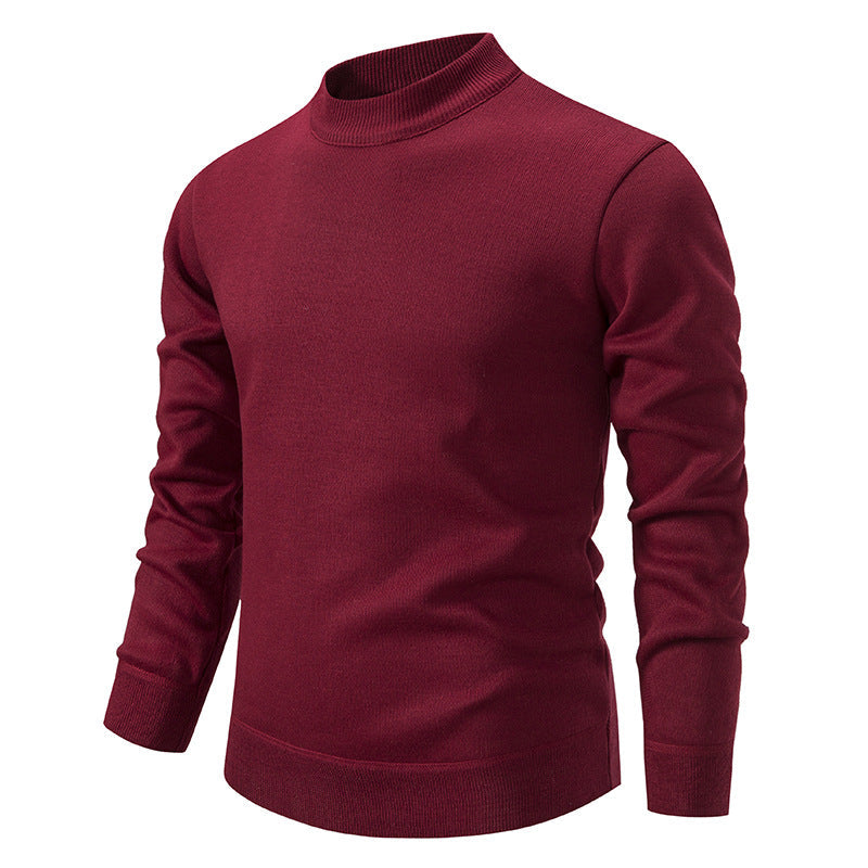 Herren Hochwertiger Strickpullover mit modernem Stehkragen ModeGeist