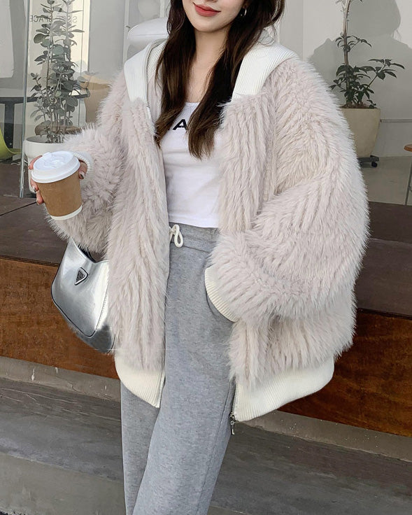 ModeGeist | Locker Faux Fox Fell Jacke