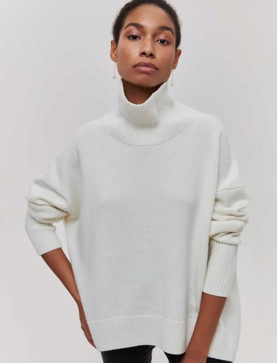 Damen kuscheliger Rollkragenpullover ModeGeist
