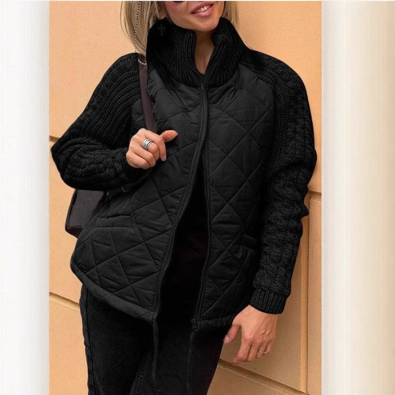 Damen Steppjacke mit Wolldetails ModeGeist