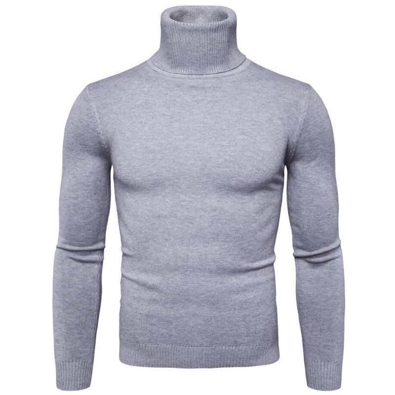 Herren eleganter Rollkragenpullover aus feiner Merinowolle ModeGeist