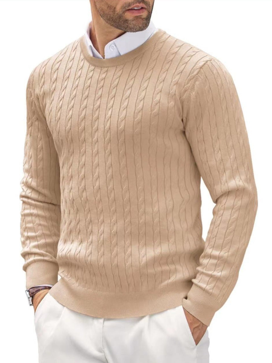 Herren Strickpullover mit Fischgratmuster ModeGeist