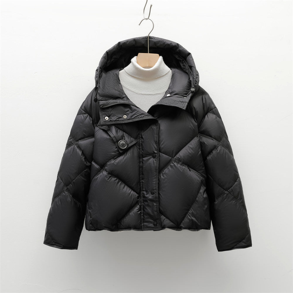 Damen Steppjacke mit abnehmbarer Kapuze ModeGeist