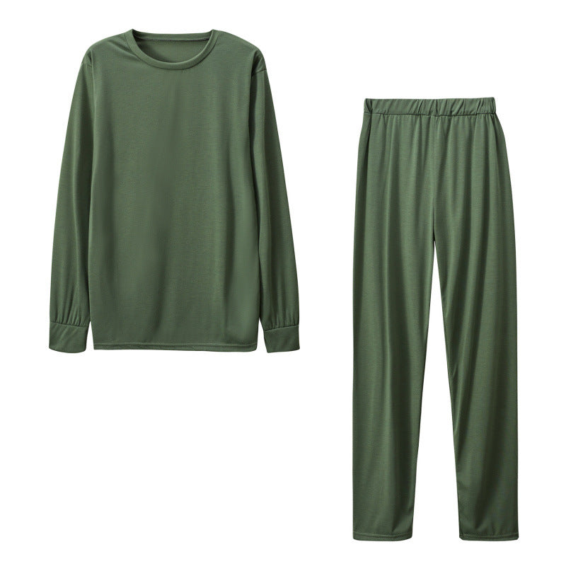 Damen Langarm Schlafanzug Set mit elastischen Hosen ModeGeist