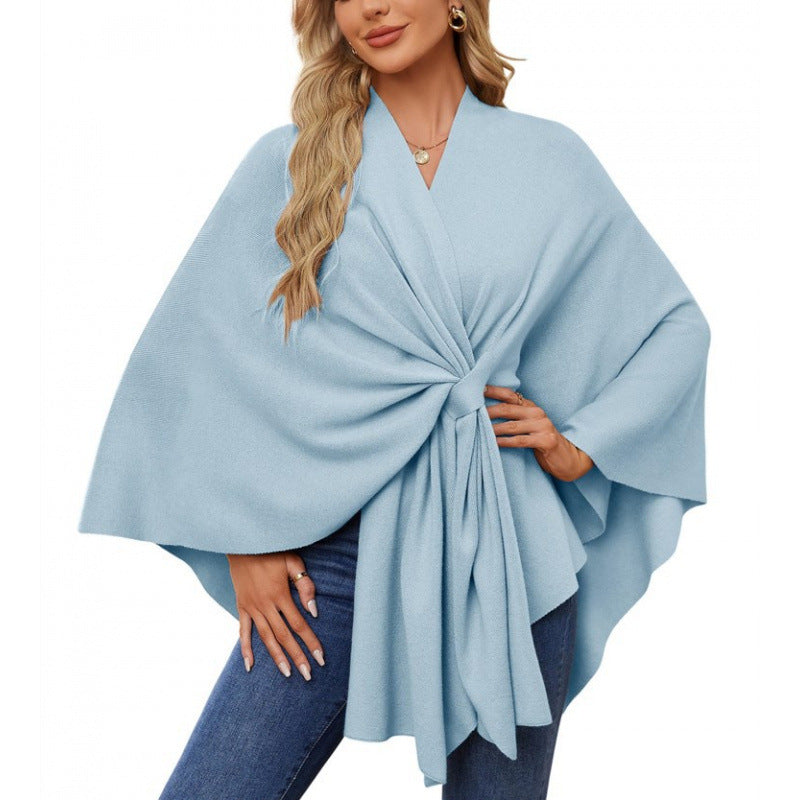 Damen modischer Wickelmantel mit trendigem Design ModeGeist