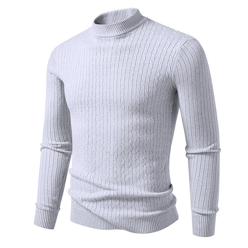 Herren Rollkragenpullover aus strukturiertem Strick ModeGeist