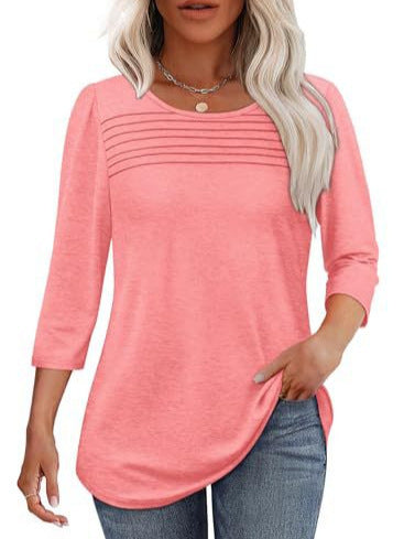 Damen Elegant geschnittenes Oberteil mit gerafften Details ModeGeist