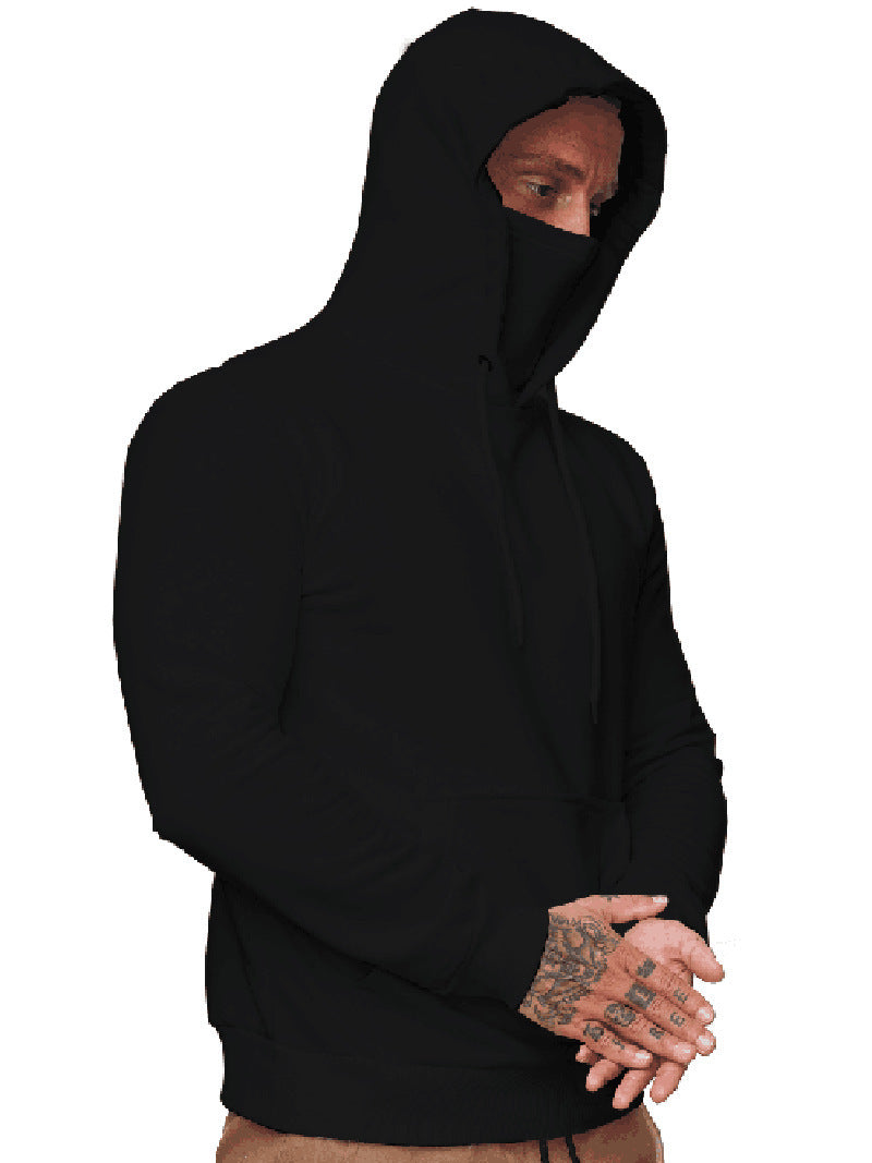 Herren Kapuzenpullover mit multifunktionalem Kragen ModeGeist
