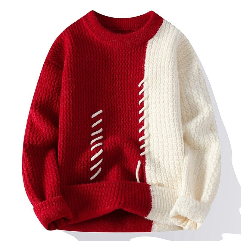 Damen Strukturierter Pullover mit einzigartigem Design und gewebtem Muster ModeGeist