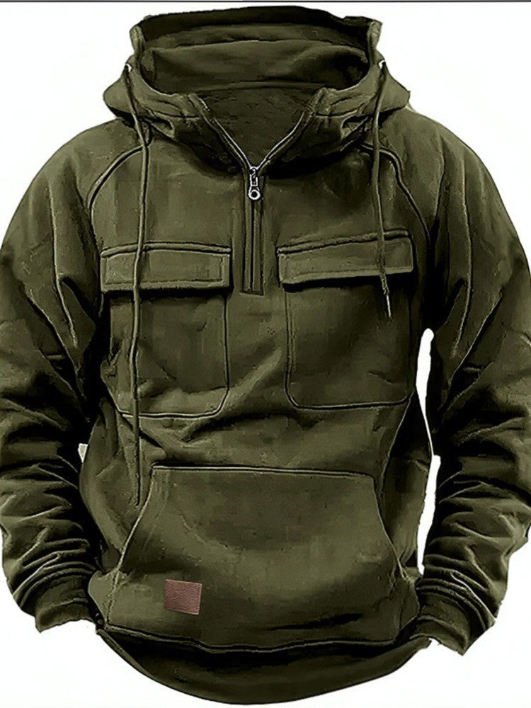 Herren funktionale Kapuzenpullover mit praktischen Taschen ModeGeist