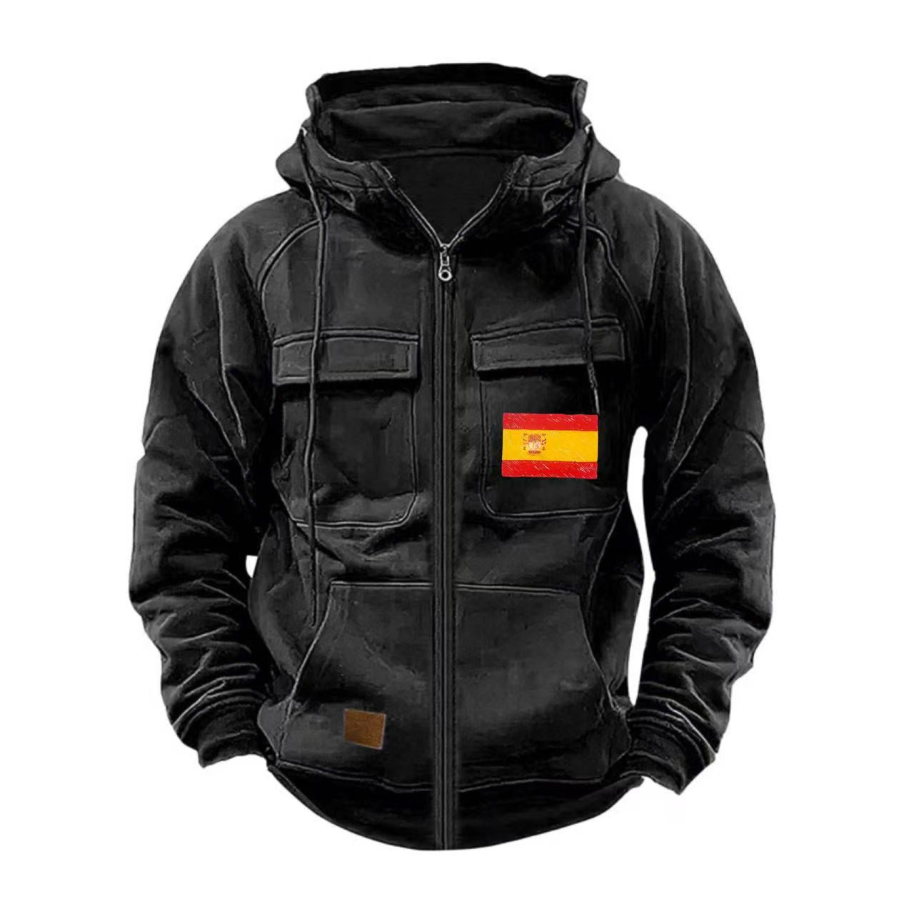 Herren funktionale Jacke mit mehreren Taschen ModeGeist