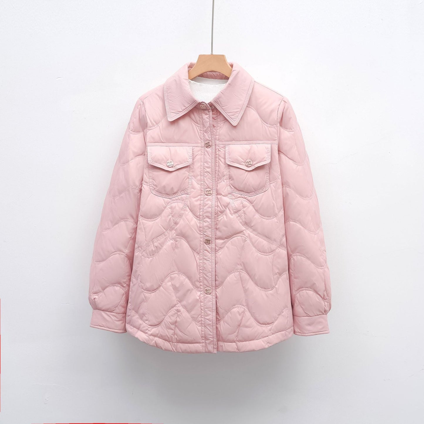 Damen gesteppte Outdoor-Jacke mit Taschen und bequemer Passform ModeGeist