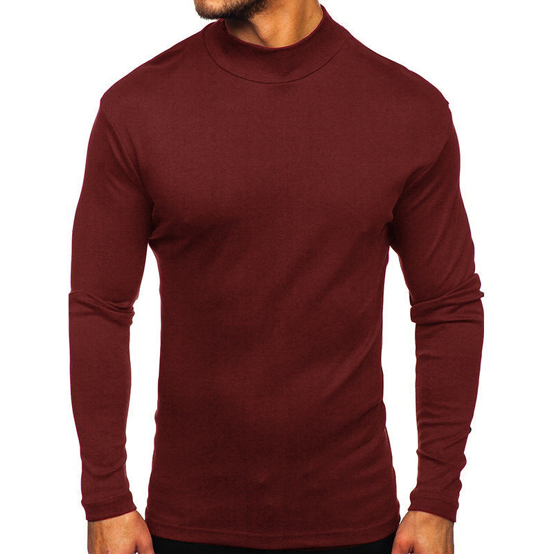 Herren Langarmshirt mit Stehkragen aus hochwertigem Material ModeGeist