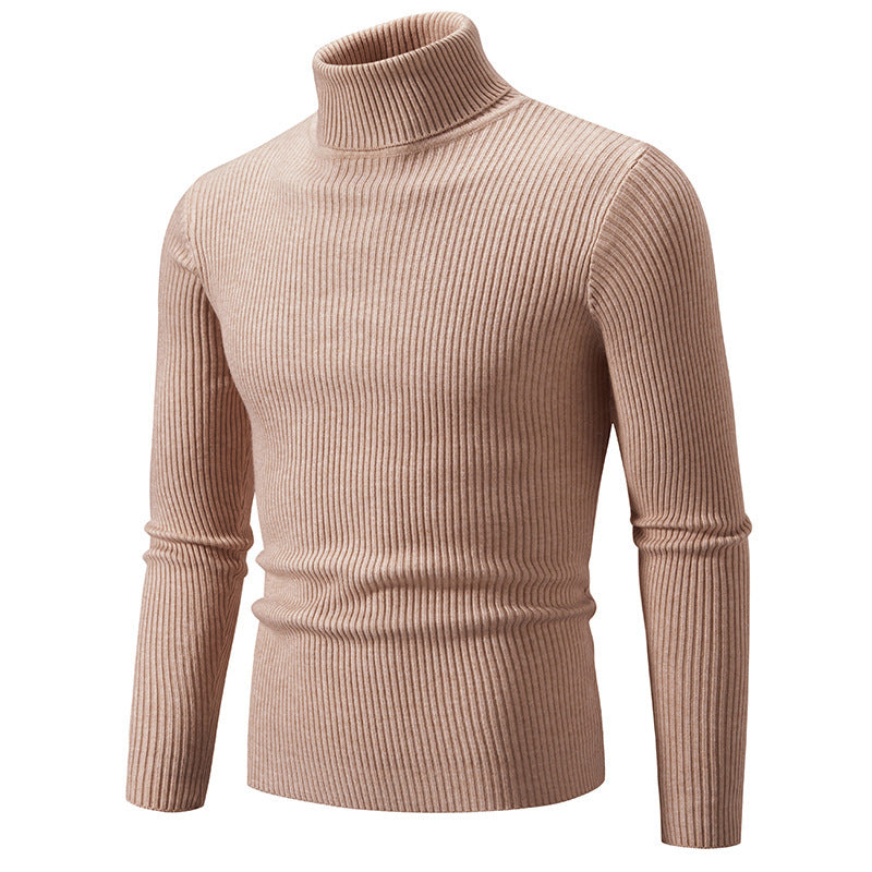 Herren feiner Rollkragenpullover aus langlebigem Strickmaterial ModeGeist