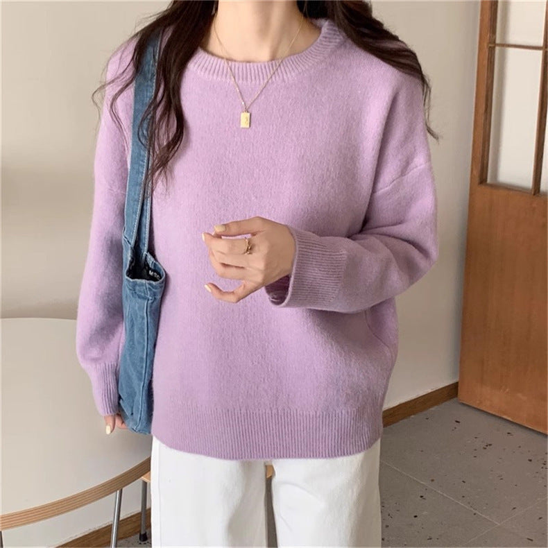 Damen Oversized Strickpullover mit weichem Material und lässigem Schnitt ModeGeist