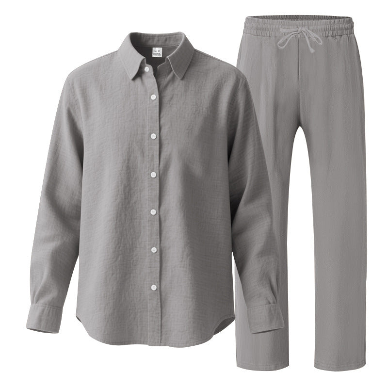 Herren Casual Freizeitanzug mit Oberteil und elastischer Hose ModeGeist