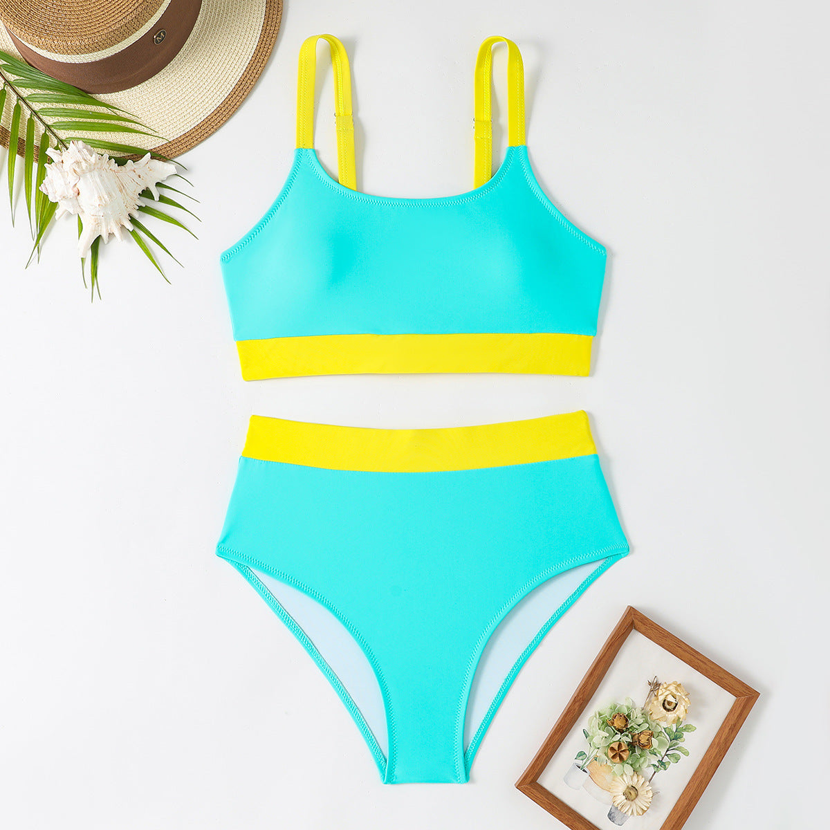 Modern Bikinis with High-Cut Bottoms and Stylish Bustier Tops by MODEGEIST