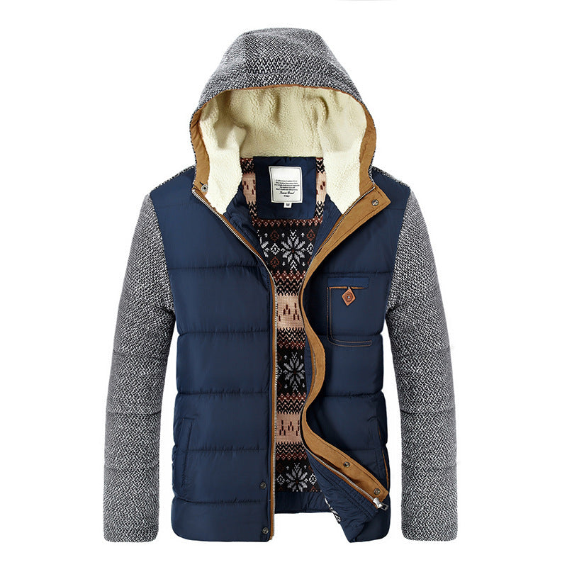 ModeGeist | Herbst gefütterte Jacke mit Kapuze