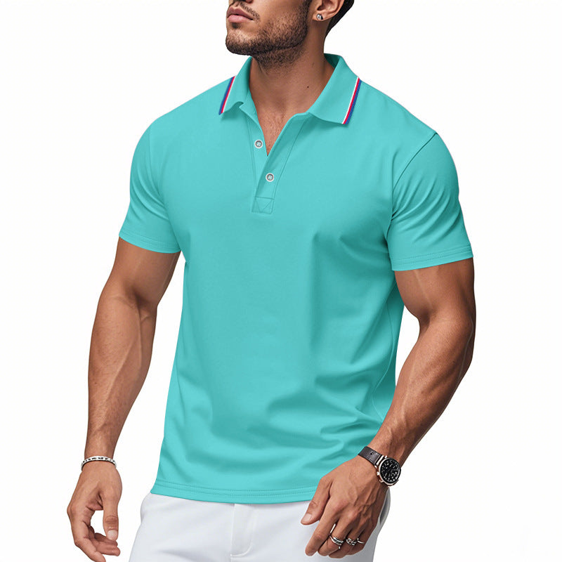 Herren Poloshirt mit modernem Kragen und feuchtigkeitsregulierender Technologie ModeGeist