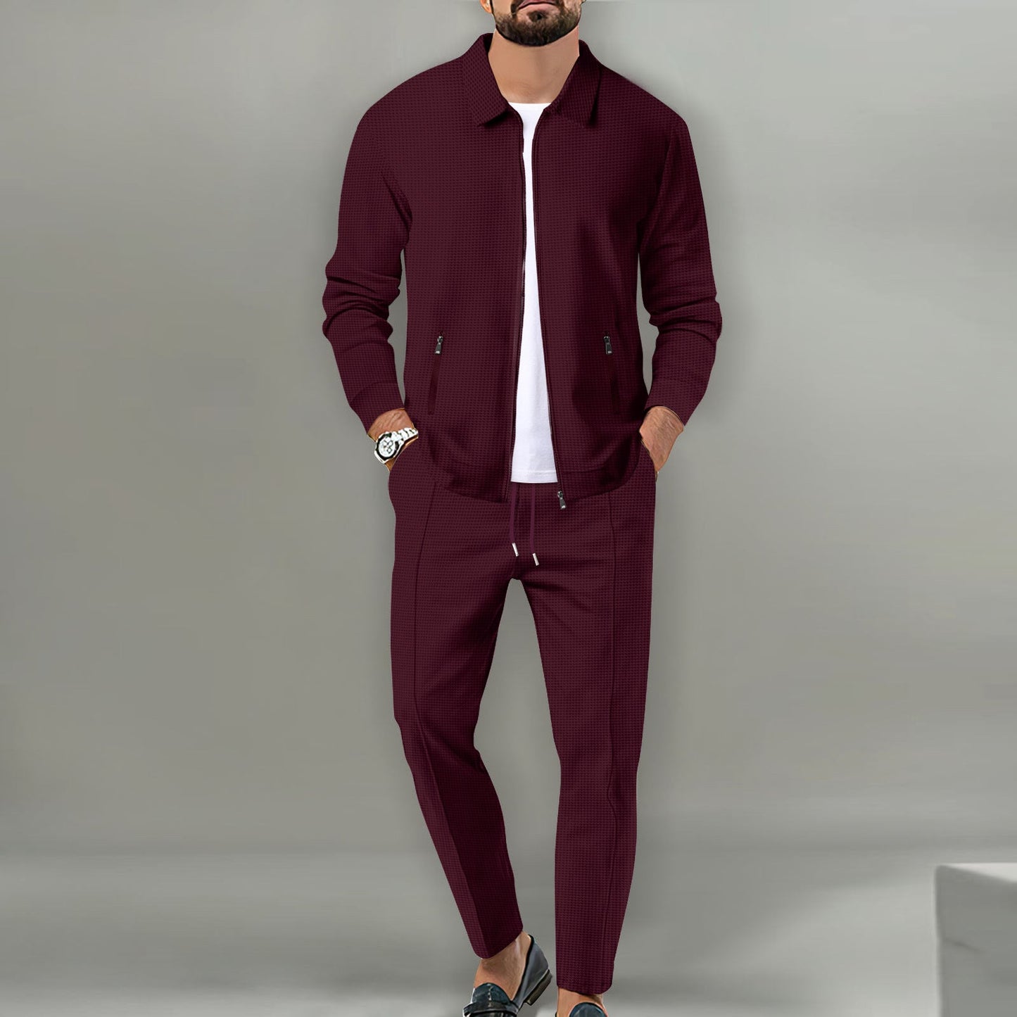 Herren sportliches Komplettset mit eleganter Oberjacke ModeGeist