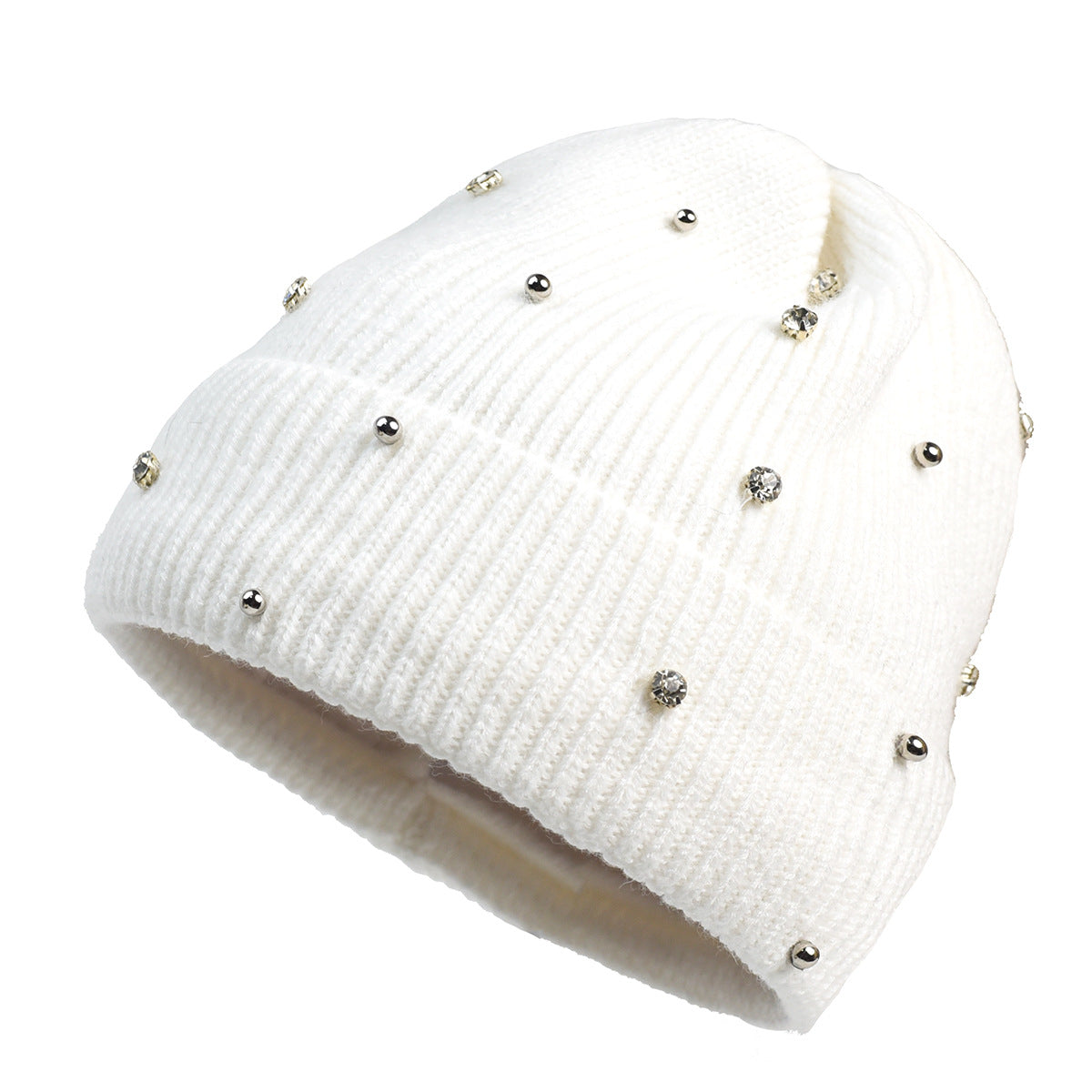 MODEGEIST Damen Beanie Strickmütze Glitzer-Details Weich Winter Warm