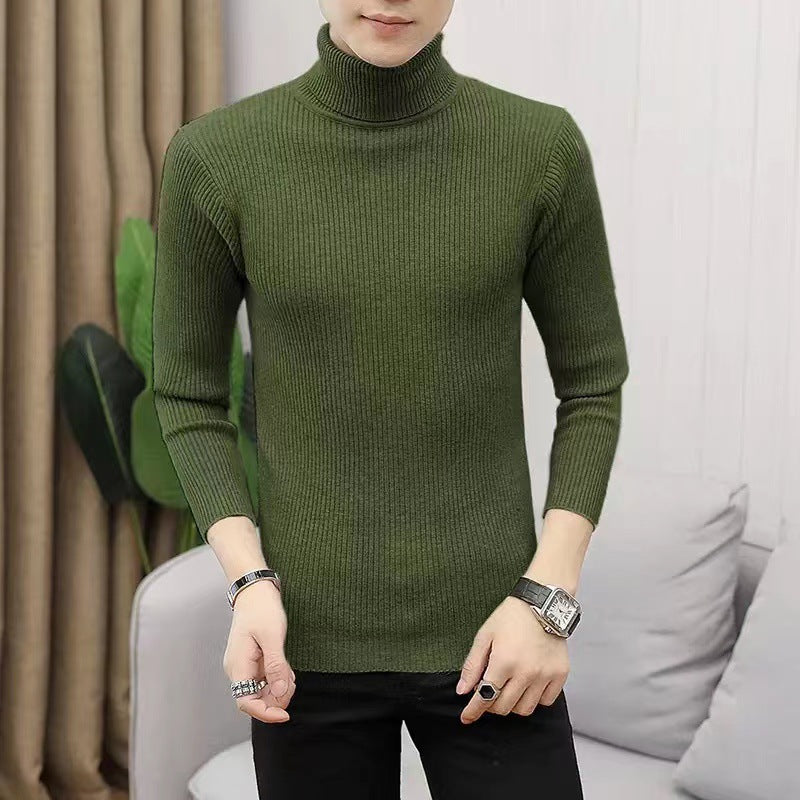 Herren Stehkragen Pullover aus ribbeltem Strick ModeGeist