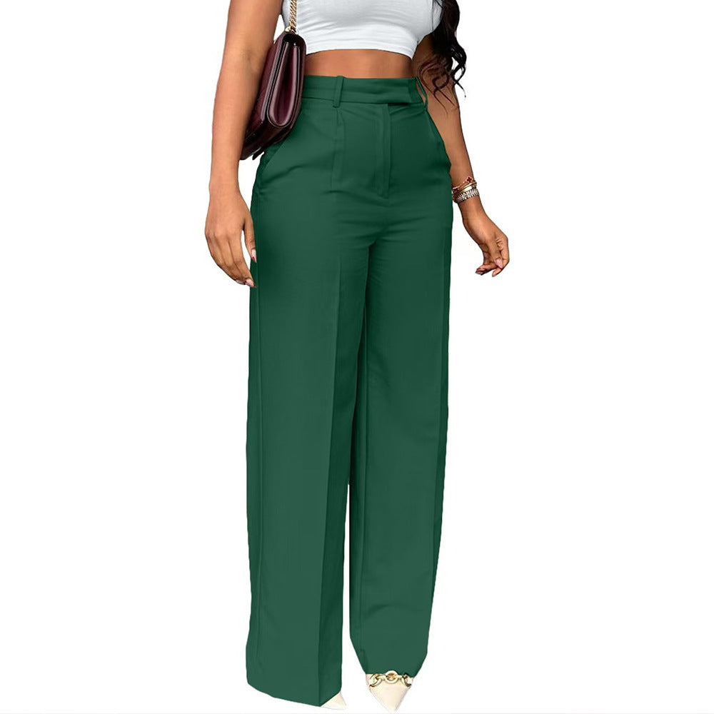 Elegante, stylische Damen Bundfaltenhose mit hoher Taille von MODEGEIST