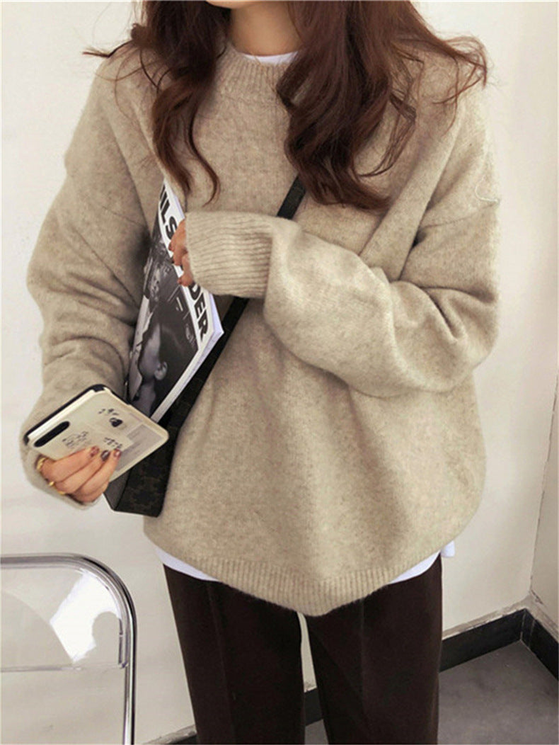 Damen Oversized Strickpullover mit weichem Material und lässigem Schnitt ModeGeist